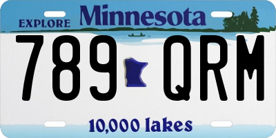 MN license plate 789QRM
