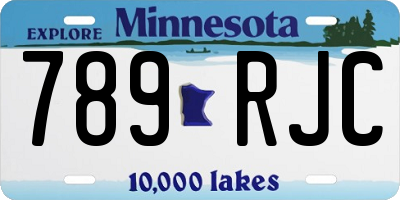 MN license plate 789RJC