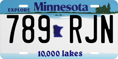 MN license plate 789RJN