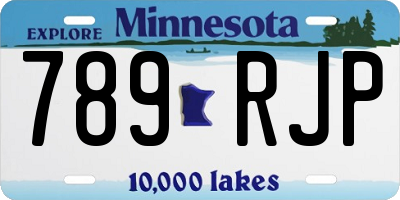 MN license plate 789RJP