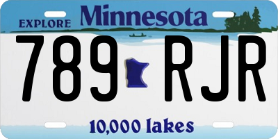 MN license plate 789RJR