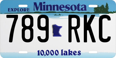 MN license plate 789RKC