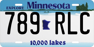 MN license plate 789RLC