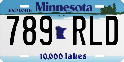 MN license plate 789RLD