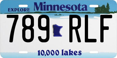 MN license plate 789RLF