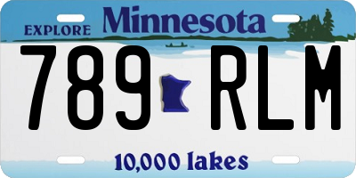 MN license plate 789RLM