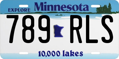 MN license plate 789RLS