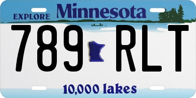 MN license plate 789RLT