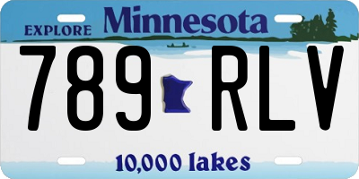 MN license plate 789RLV