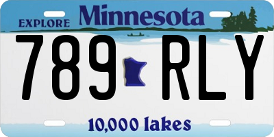 MN license plate 789RLY