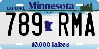MN license plate 789RMA