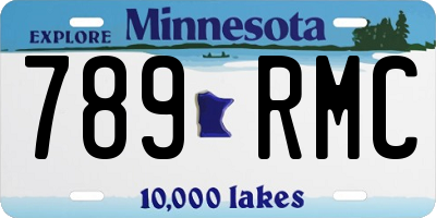 MN license plate 789RMC