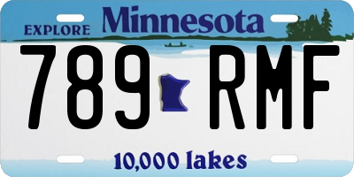 MN license plate 789RMF
