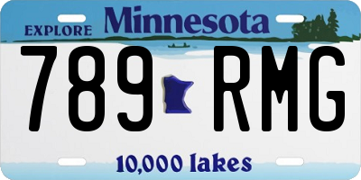 MN license plate 789RMG