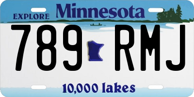 MN license plate 789RMJ