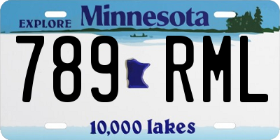 MN license plate 789RML