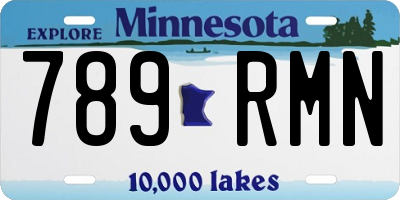 MN license plate 789RMN