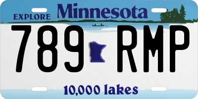MN license plate 789RMP