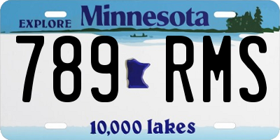 MN license plate 789RMS