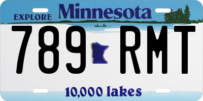 MN license plate 789RMT