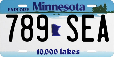 MN license plate 789SEA