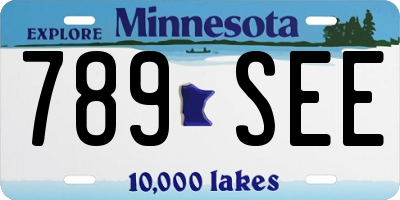 MN license plate 789SEE