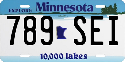 MN license plate 789SEI