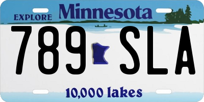 MN license plate 789SLA