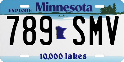 MN license plate 789SMV