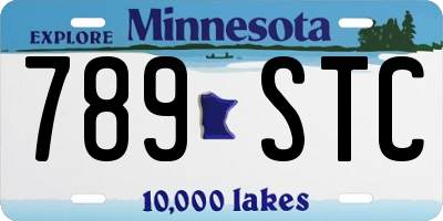 MN license plate 789STC