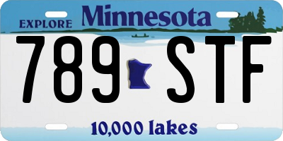 MN license plate 789STF