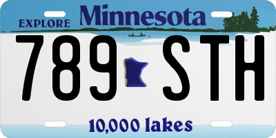 MN license plate 789STH