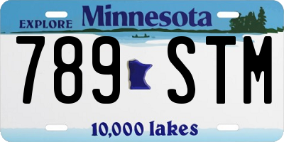 MN license plate 789STM