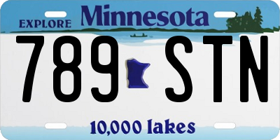 MN license plate 789STN
