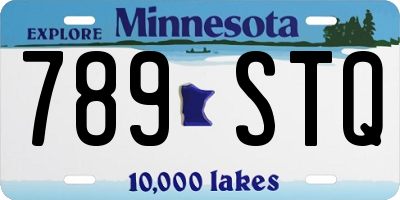 MN license plate 789STQ