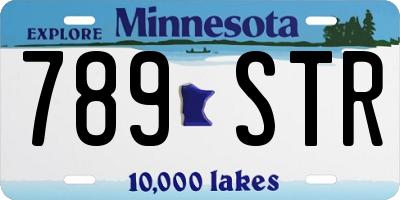 MN license plate 789STR