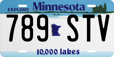 MN license plate 789STV