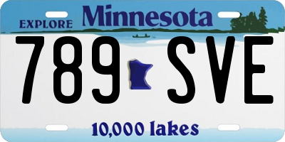 MN license plate 789SVE