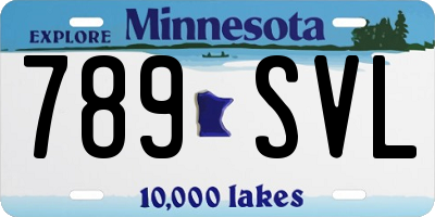 MN license plate 789SVL
