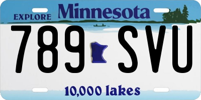 MN license plate 789SVU
