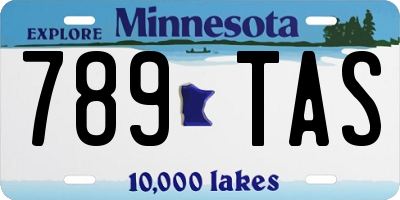 MN license plate 789TAS