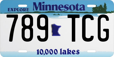 MN license plate 789TCG