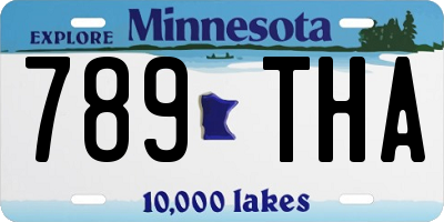 MN license plate 789THA