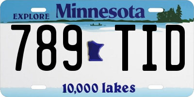 MN license plate 789TID