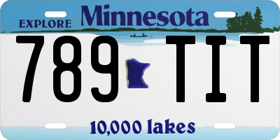 MN license plate 789TIT