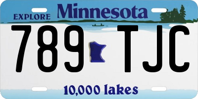 MN license plate 789TJC