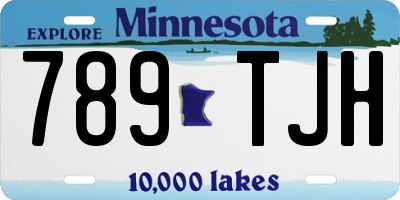 MN license plate 789TJH