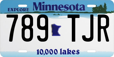 MN license plate 789TJR