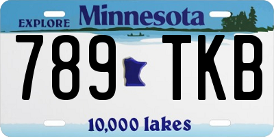 MN license plate 789TKB