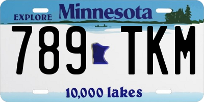 MN license plate 789TKM